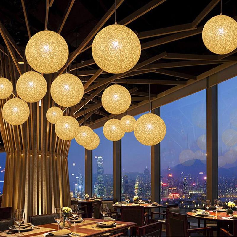 string ball ceiling light