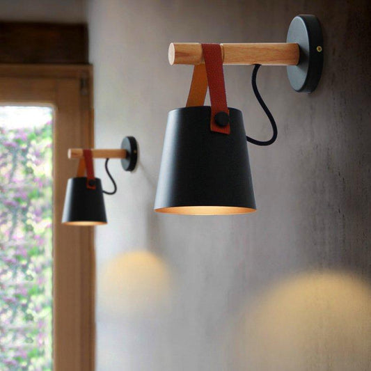 modern wood wall sconces for indoor & outdoor lighting