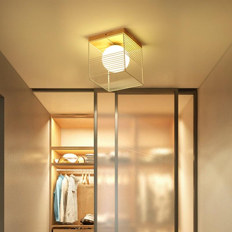 wooden ceiling light
