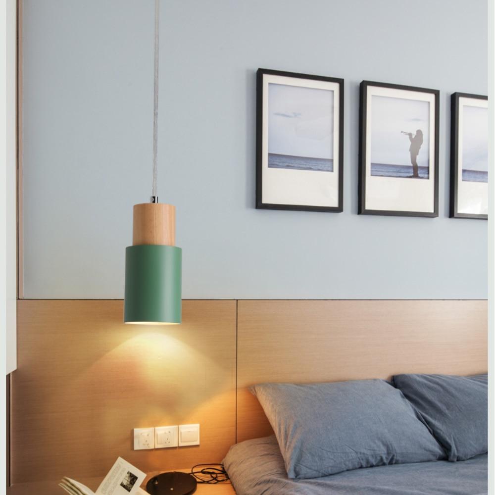 wood pendant light dining room