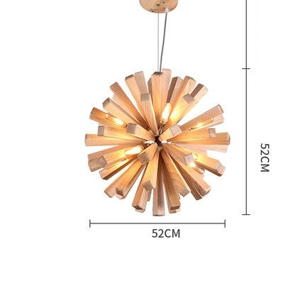 dandelion wooden pendant lights