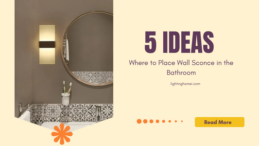 5 Ideas : Where to Place Wall Sconce in the Bathroom