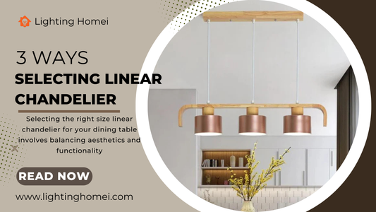 Elegant Linear Chandelier Over a Modern Dining Table – Lightinghomei