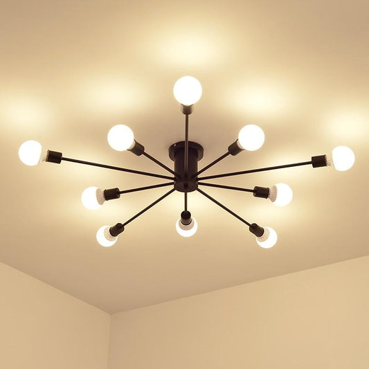 10 arms sputnik ceiling light