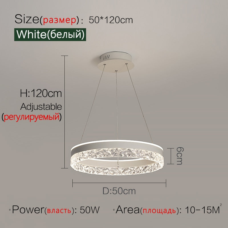 19.68 inch round chandelier light