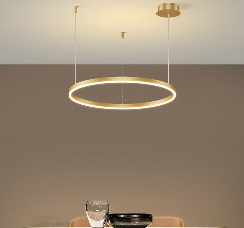 1 led ring chandelier