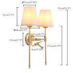 2 light bath sconce​