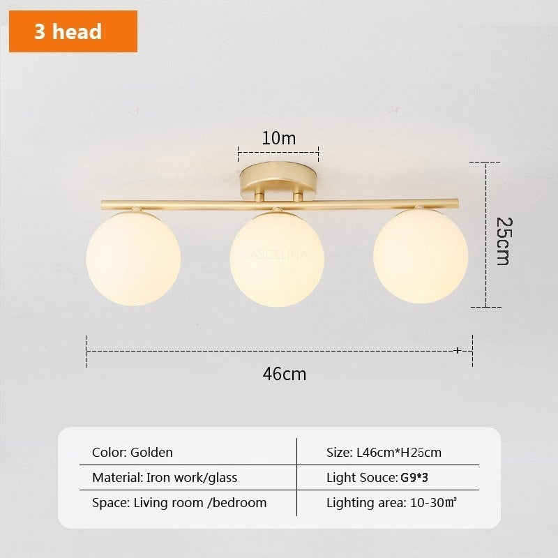 3 light milk glass globe flush mount ceiling lamp