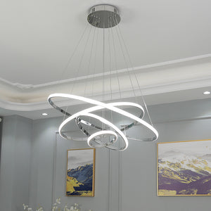 4 rings round chandelier