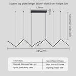 4 light led wave island pendant light