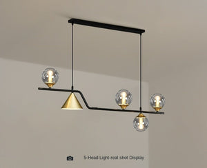 4 light linear globe chandelier​