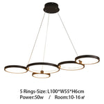 5 heads large round chandelier