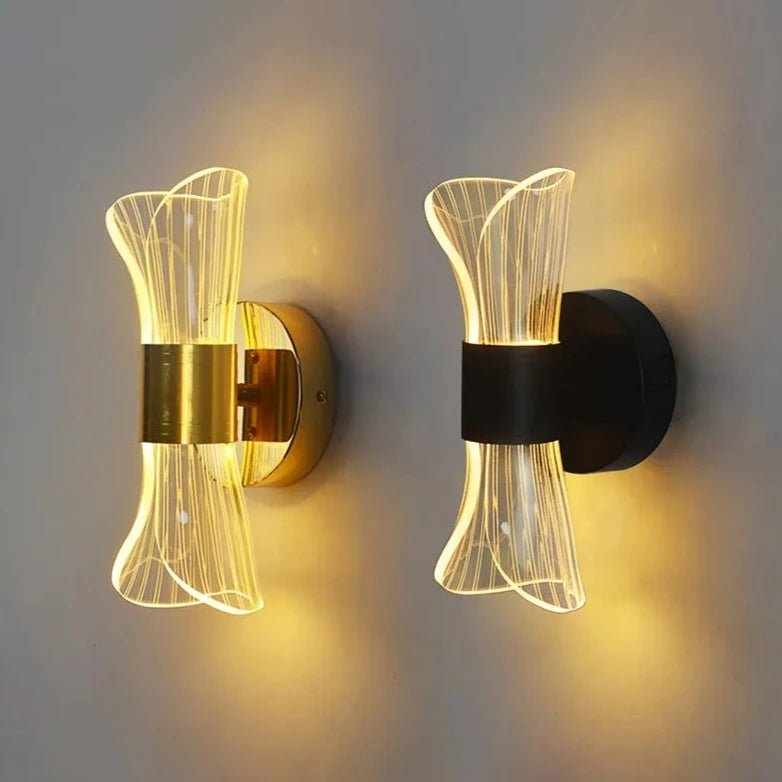 Acrylic glass wall sconce