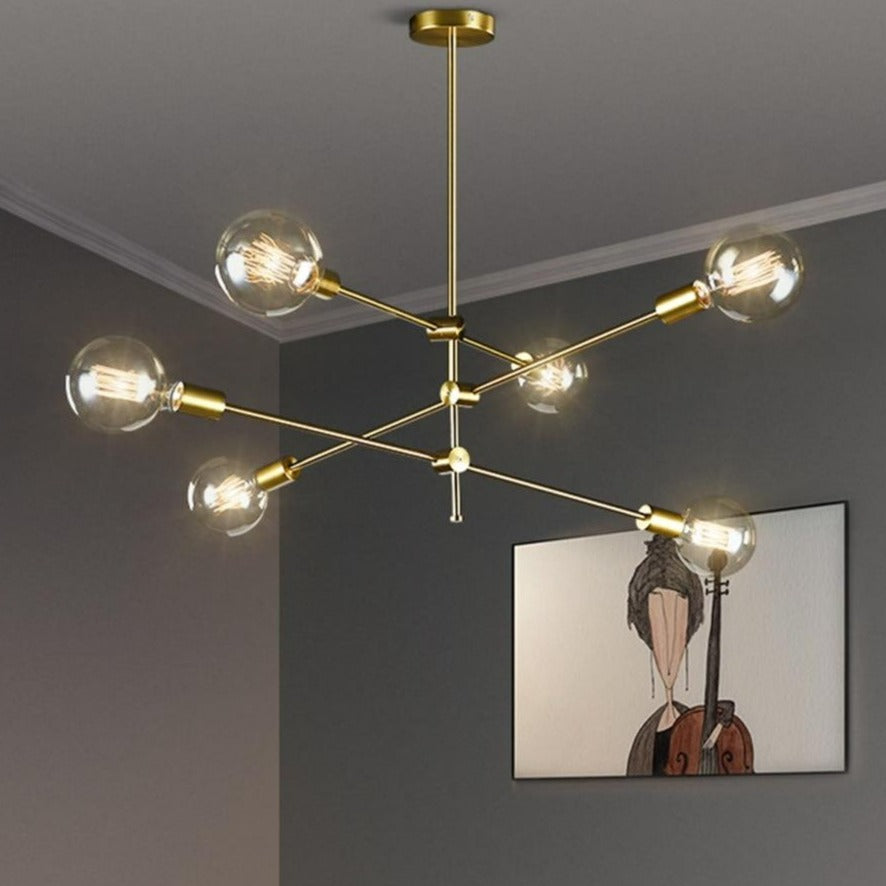 Carson Brass Sputnik Chandelier