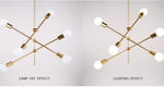 Carson Brass Sputnik Chandelier dimensions and specifications