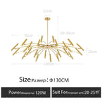 gold candle chandelier