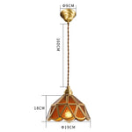 stained glass pendant light