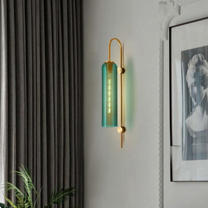 Long Tube Glass Wall Sconce