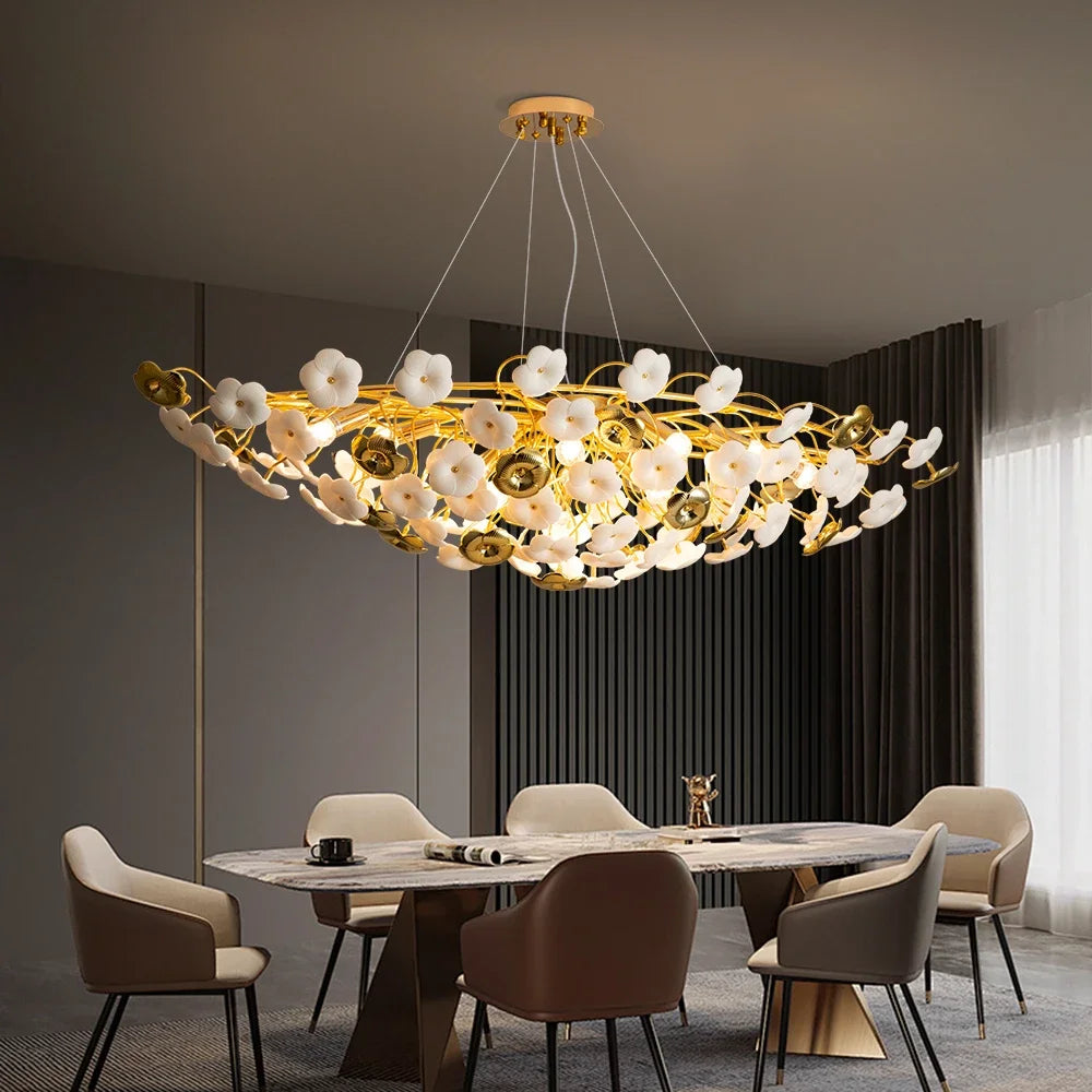 Modern Gingko Chandelier