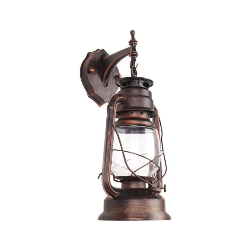 rustic farmhouse lantern bronze color