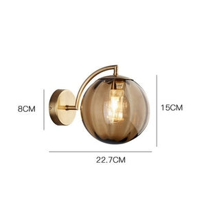 glass ball wall sconce outdoor