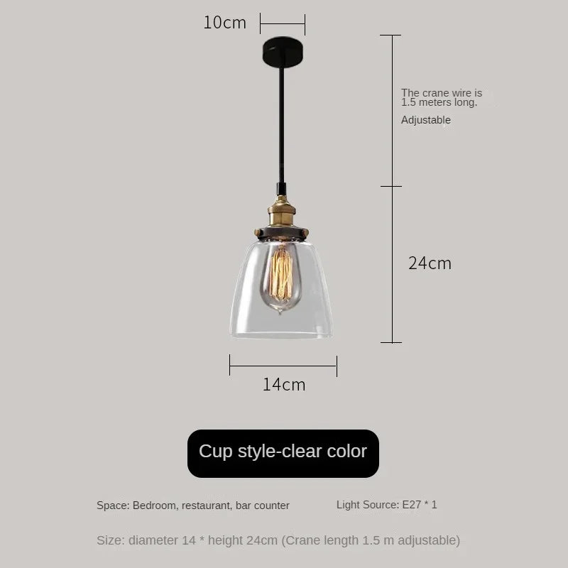 clear glass pendant light