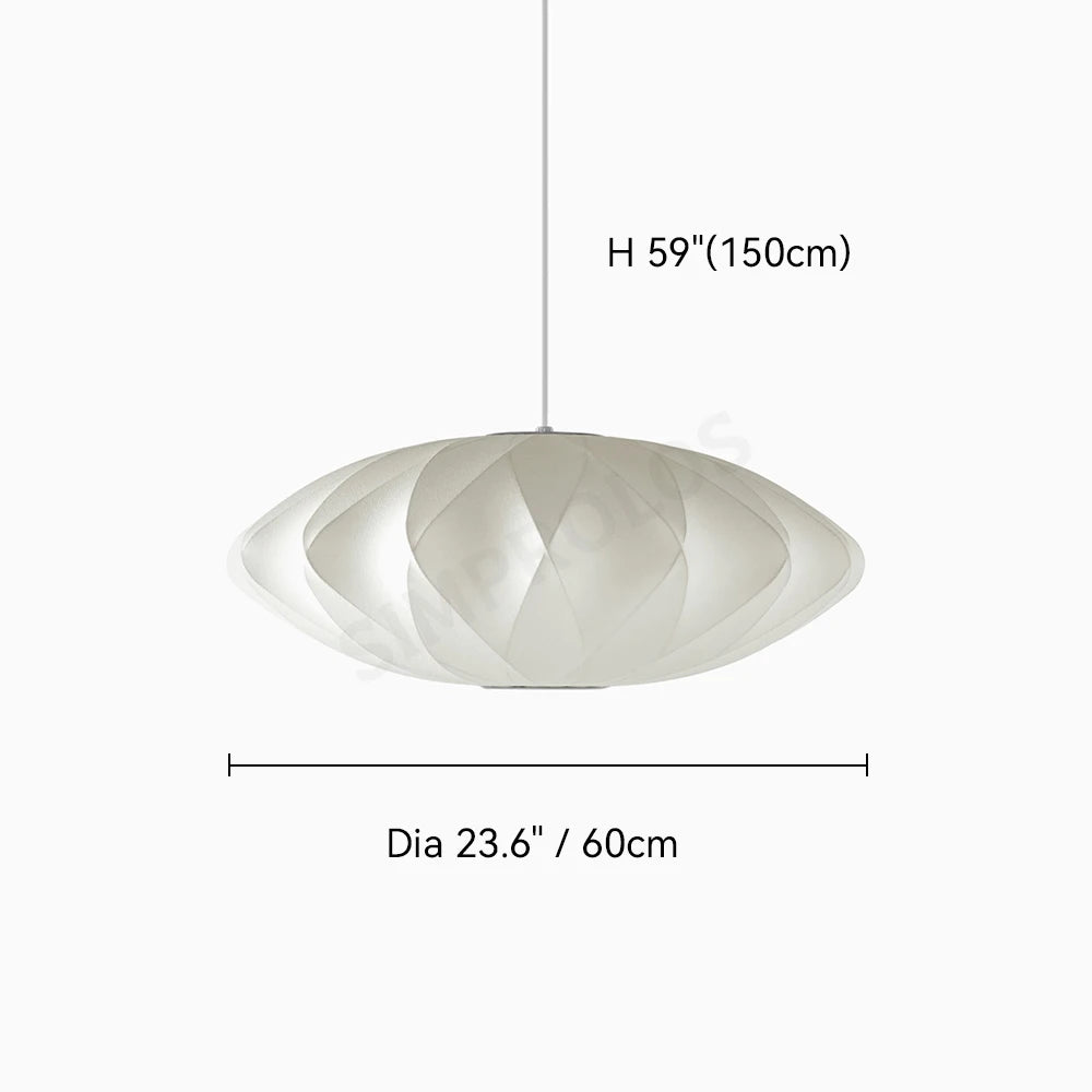 Saucer Cross silk pendant light 23.6 inch | Lighting Homei