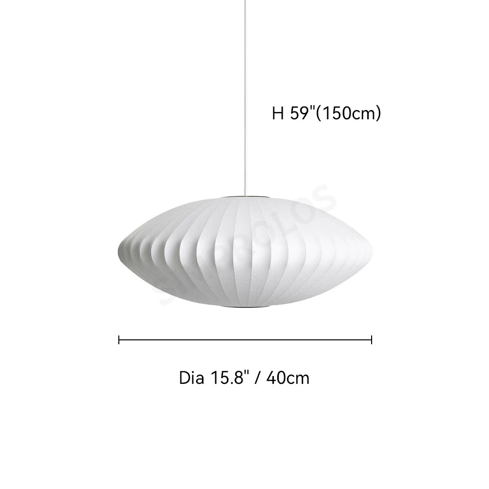 Saucer silk pendant light 15.8 inch | Lighting Homei