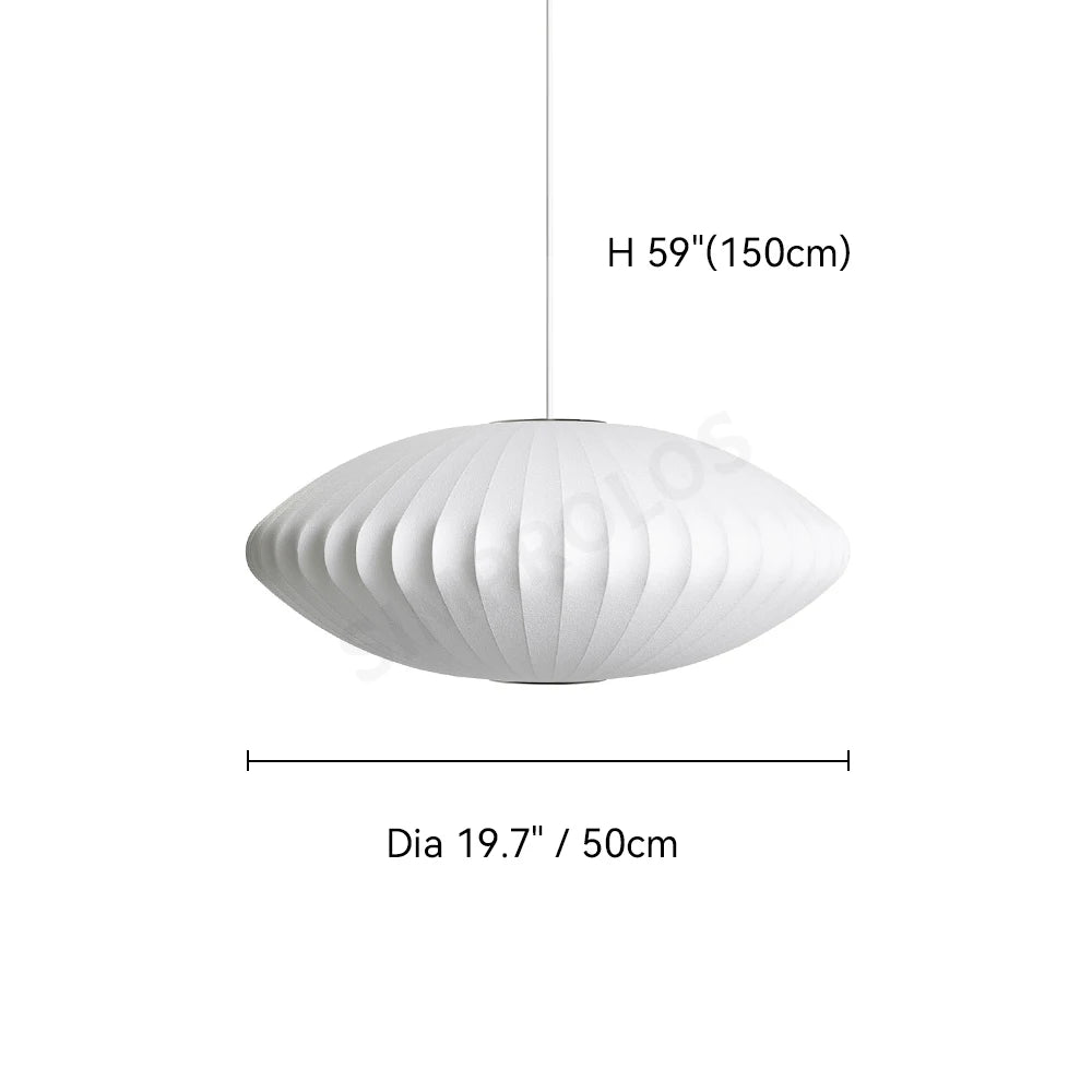 Saucer silk pendant light 19.7 inch | Lighting Homei