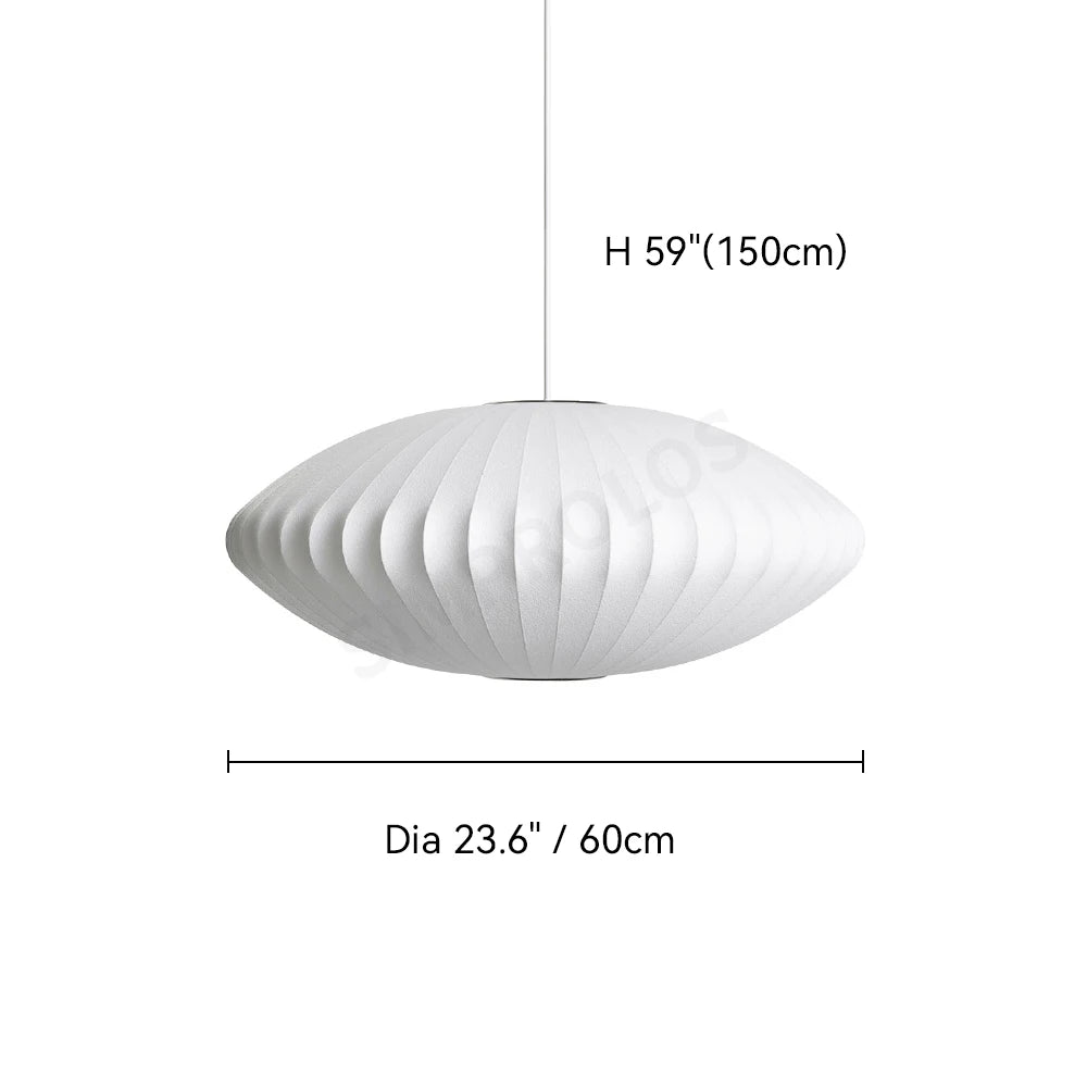 Saucer silk pendant light 23.6 ich | Lighting Homei