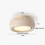 Ina Travertine Ceiling Light