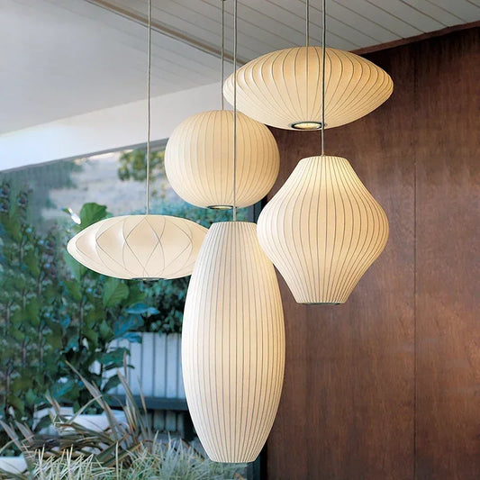 Silk Bubble Pendant Light