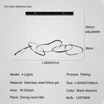 Ultra-modern circular light fixture with polished chrome finish