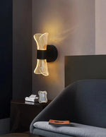 Wall Sconce with Artistic Wave Design