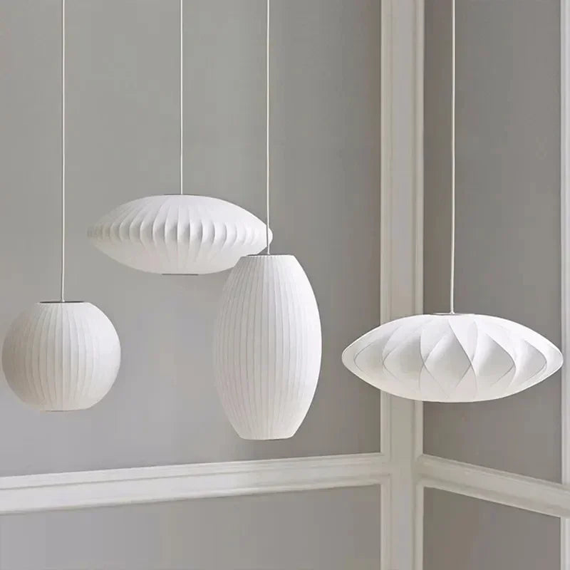 Silk Bubble Pendant Light