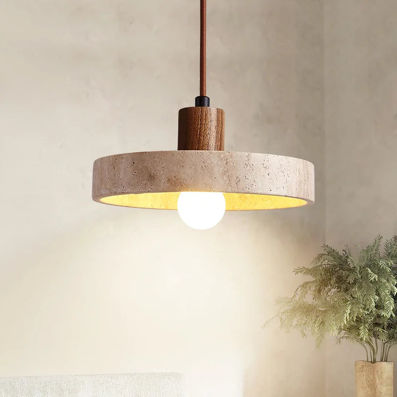 Yuri Travertine Pendant Light