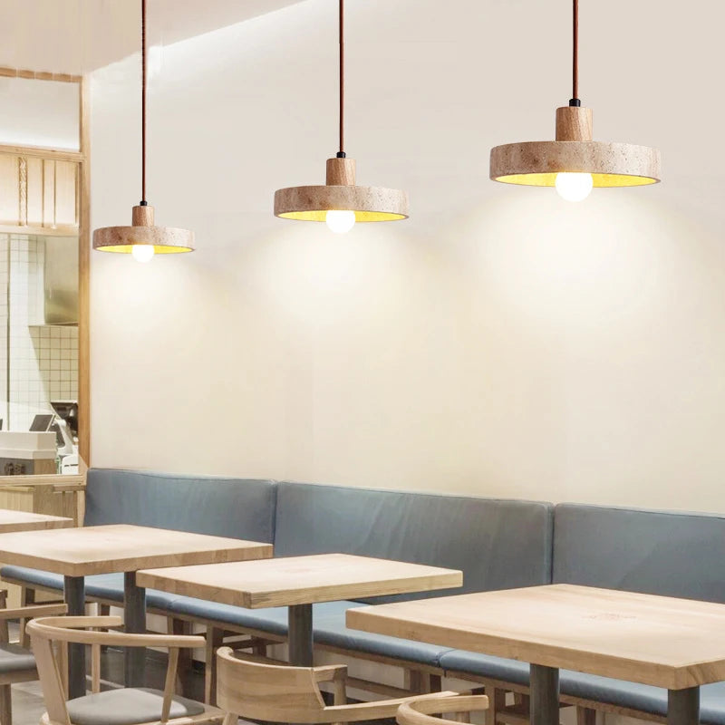 Yuri Travertine Pendant Light restaurant