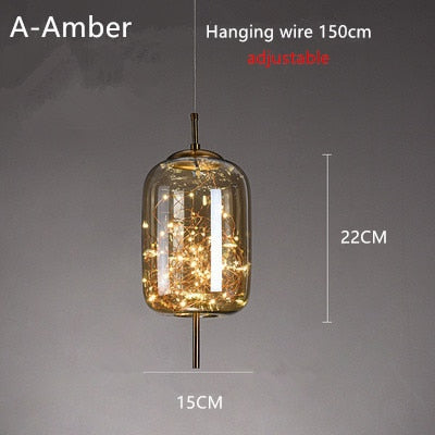 amber light fixture fairy light