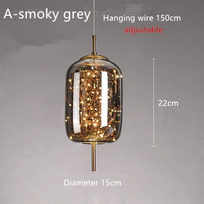 amber pendant light fairy lamp