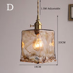 amber pendant light glass