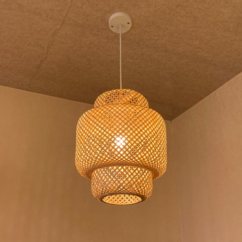 bamboo light fixture