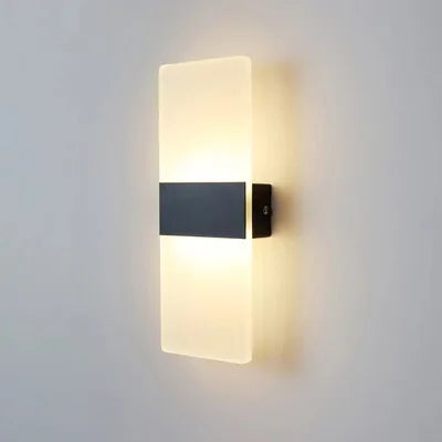 Rectangular Led Wall Sconce Rectangle LED Bathroom Wall Sconce – Lighting Homei