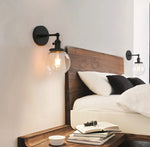 bedside globe wall sconce