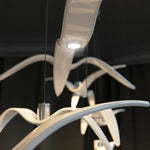 bird-inspired wing light fixture