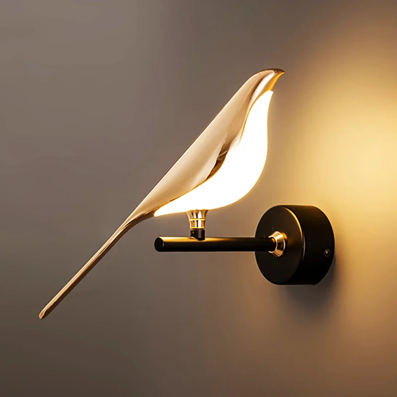 bird wall sconce gold, bird wall lamp