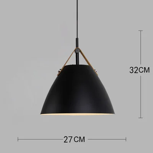 black cone pendant light
