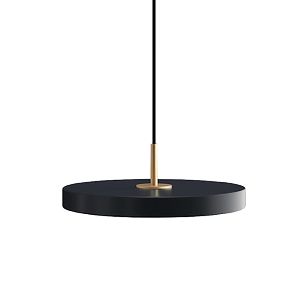 black flat pendant light