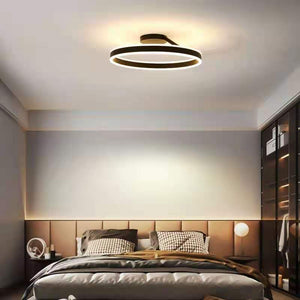 black flush mount ceiling light for bedroom