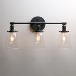 3 light wall lamp black industrial wall sconce