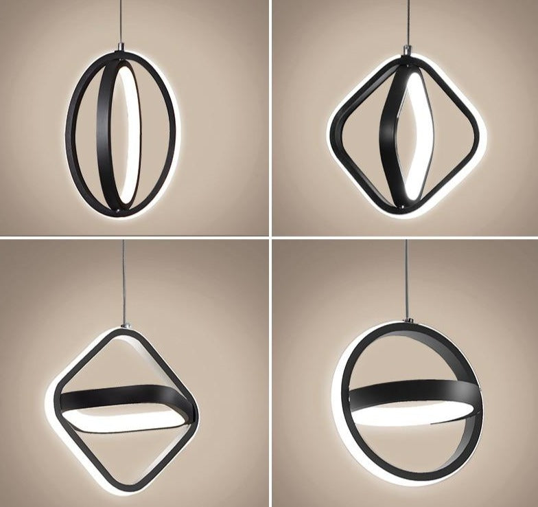 black led pendant light